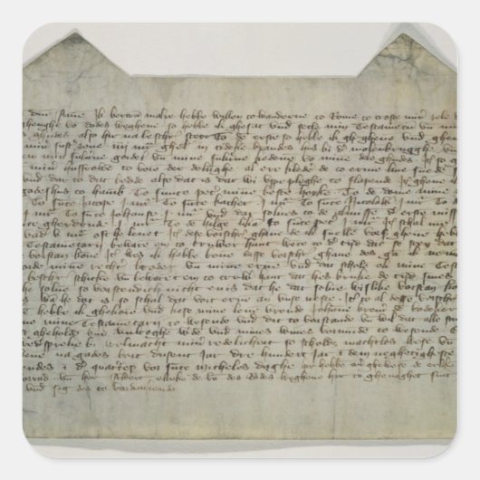 最後の遺言と遺言書の芸術家バートラム師 スクエアシール (正面)