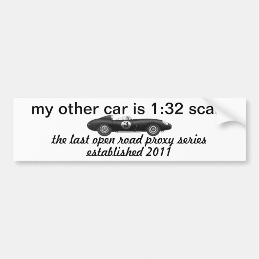 最後の開いた道の委任状シリーズバンパーステッカー バンパーステッカー (正面)