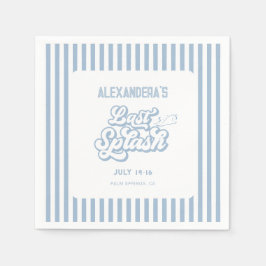 最後の青いスプラッシュバチェロレッテ スタンダードカクテルナプキン