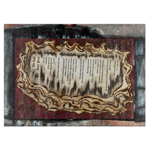 最後の静かな場所 カッティングボード (正面)