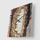 最後の静かな場所 スクエア壁時計 (傾斜)