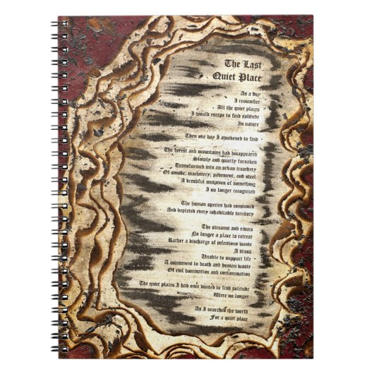 最後の静かな場所 ノートブック (正面)