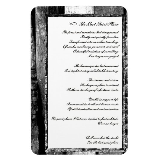 最後の静かな場所 マグネット (縦)