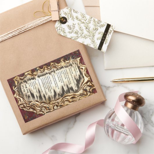 最後の静かな場所 長方形シール (ギフト)