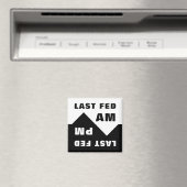 最後の食べ物を与え午前、最後の午食べ物を与え後午後 マグネット (インサイチュ (食洗機))