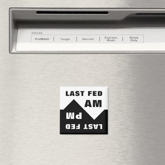 最後の食べ物を与え午前、最後の午食べ物を与え後午後 マグネット (インサイチュ (食洗機))