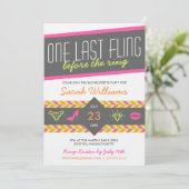 最後の1回のバチェロレッテ招待状 招待状 (スタンド正面)