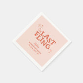 最後の1回のバチェロレッテ スタンダードカクテルナプキン (角)