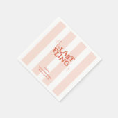 最後の1回のバチェロレッテ スタンダードカクテルナプキン (角)