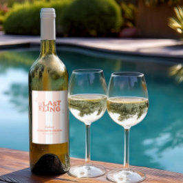 最後の1回のバチェロレッテ ワインラベル