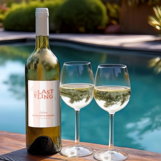 最後の1回のバチェロレッテ ワインラベル