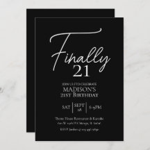 最後の21黒白21歳の誕生日