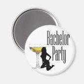 最後のFlingおもしろいバチュラーパーティ マグネット (正面/裏面)