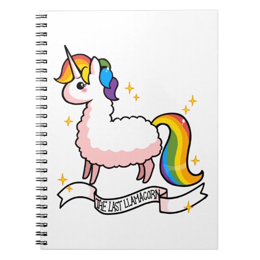 最後のLlamacorn ノートブック (正面)