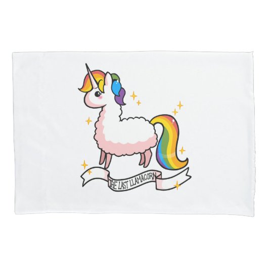 最後のLlamacorn 枕カバー (正面)