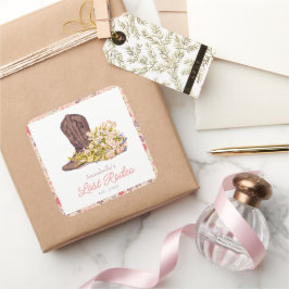 最後のRodeo女性のカーボーイブートフローラバチェロレッテ スクエアシール