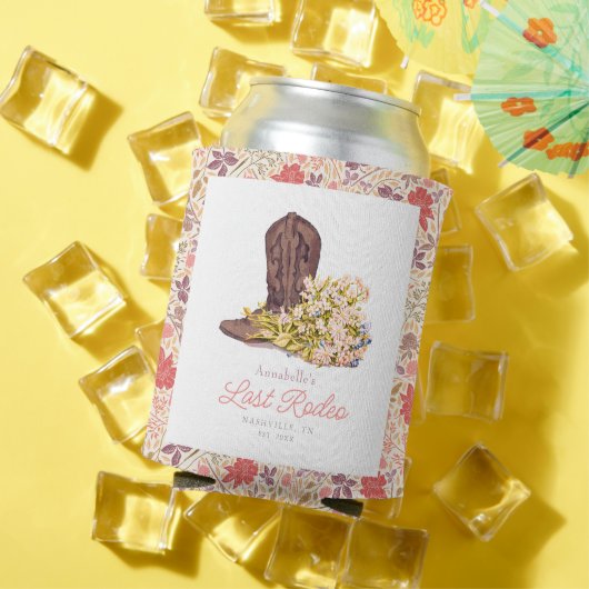 最後のRodeo女性のカーボーイブートフローラバチェロレッテ 缶クーラー (インサイチュ 夏)