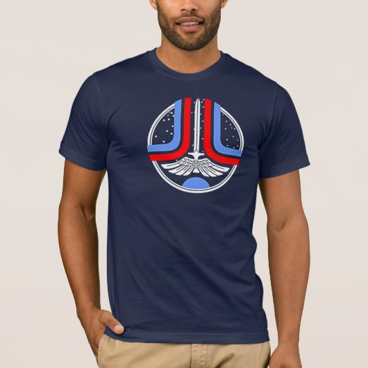 最後のStarfighterの紋章のTシャツ Tシャツ (正面)