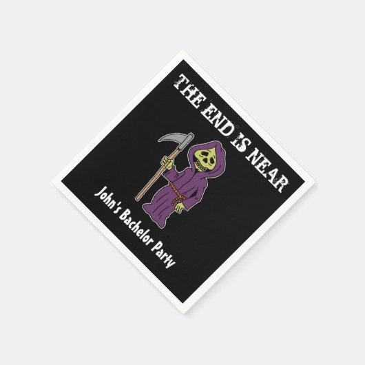 最後は死神の近くにあるバチュラーパーティナプキンス スタンダードカクテルナプキン (角)