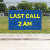 最後カスタマイズのコール2AMバーPub Business 横断幕 (インサイチュ)