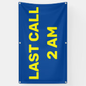 最後カスタマイズのコール2AMバーPub Business 横断幕 (縦)