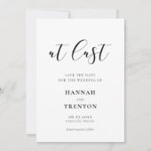 最後シンプルにエレガントデザインと セーブザデート (正面)