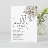 最後モダンにyesだ!婚約パーティー 案内状 (スタンド正面)