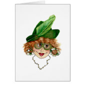 最後ユーモアのあるに笑う女性 (正面)