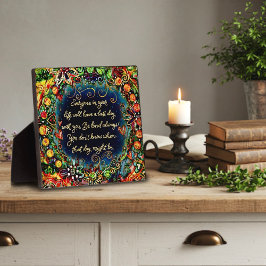 最後感動的の日の引用文 フォトプラーク