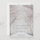 最後素朴の写真新しい日付の保存 招待状 (裏面)