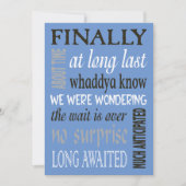 最後結婚したに背景結婚式招待状 招待状 (正面)