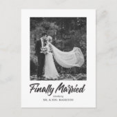 最後結婚したの結婚写真 案内ポストカード (正面)