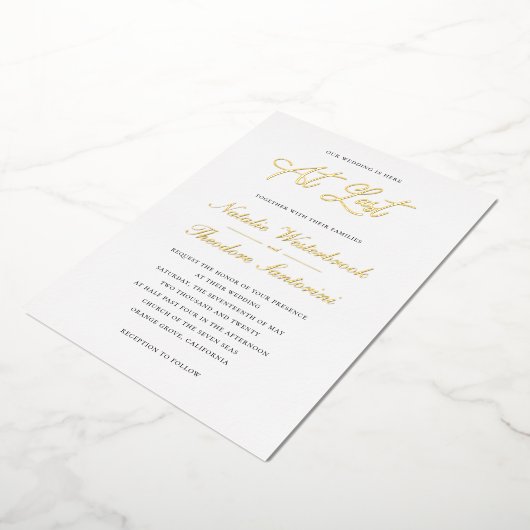 最後結婚に 箔招待状 (回転した状態)