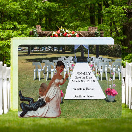 最後結婚の黒おもしろい人夫婦 セーブザデート