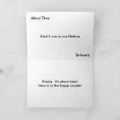 最後結婚の2人おもしろいの挨拶 カード (内部)