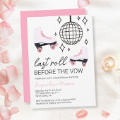 最後転がのBefore Vowローラディスコブライダルシャワー 招待状