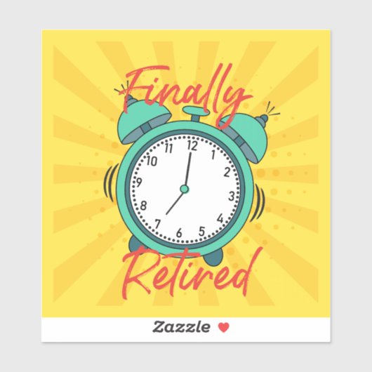 最後退職したに、目覚まし時計の電源を切れ。 シール (シート)