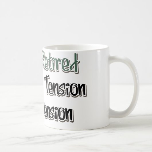 最後退職した：さよならテンション、ハローペンション コーヒーマグカップ (右)
