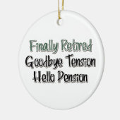 最後退職した:さよならテンション、ハローペンション セラミックオーナメント (左)