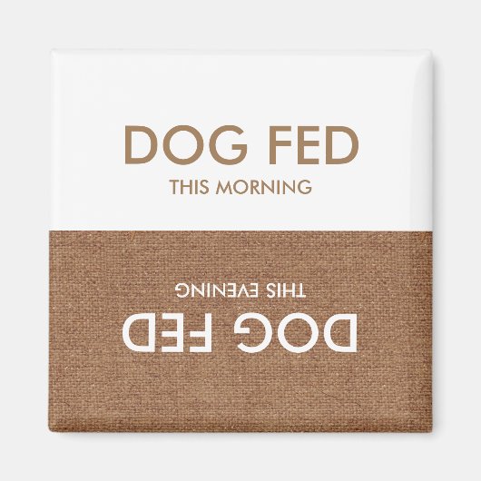 最後食べ物を与えの...夕べとモーニングマグネットのアラーム マグネット (正面)