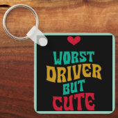 最悪のドライバーだが可愛い キーホルダー (正面)