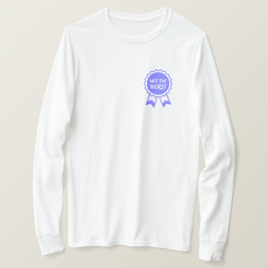 最悪のブルーリボンではない Tシャツ (デザイン正面)