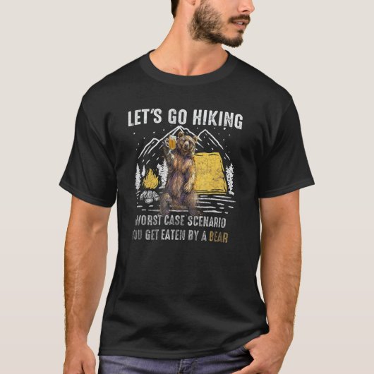 最悪の事態はキャンプ Tシャツ (正面)