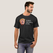 最悪の大統領 トランプ 反対 Tシャツ (正面フル)