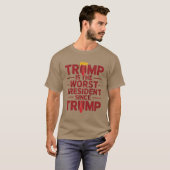最悪の大統領 - フェミニストギフト クラシック Tシャツ (正面フル)
