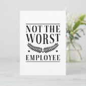 最悪の従業員ではない サンキューカード (スタンド正面)