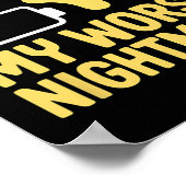 最悪の怖い夜 低Wi-Fi信号 読み込み中 楽しい ポスター (角)