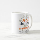 最悪の日に定義されないクリスチャンの引用 コーヒーマグカップ (正面右)