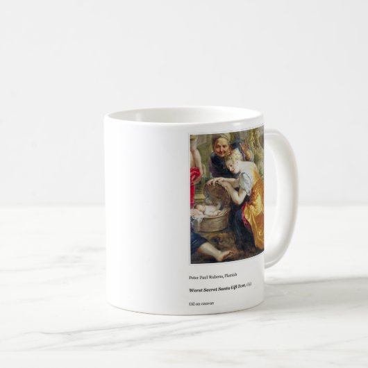 最悪の秘密のサンタプレゼントクリスマスコーヒーマグ コーヒーマグカップ (正面右)