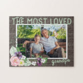 最愛のおじいちゃん素朴 – 木枠 ジグソーパズル (横)